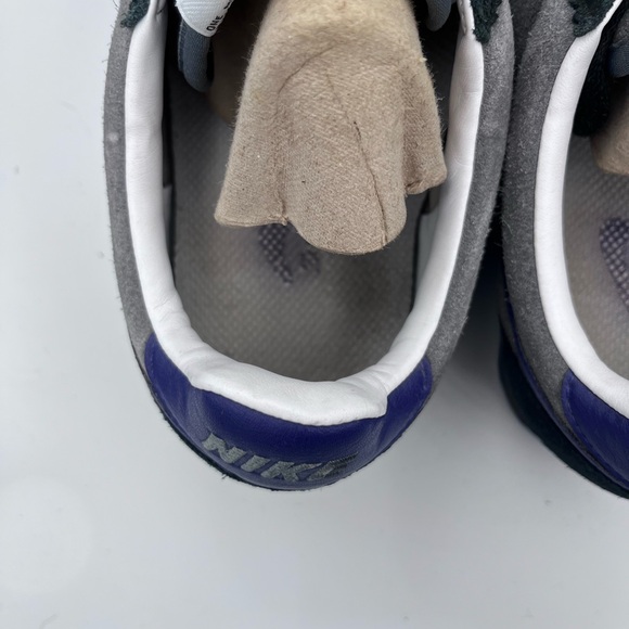 Nike Vintage Suede Sneakers Gray Purple Swoosh Men’s 10 EU 44 - Picture 8 of 13